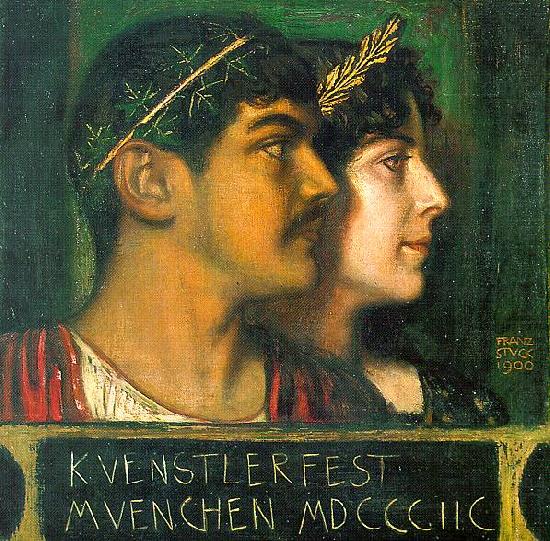 Franz von Stuck Franz and Mary Stuck as a God and Goddess china oil painting image